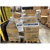 Image 2 : Pallet of Uline office supplies - trash liners, resealable polypropylene Bags, industrial tape, prin