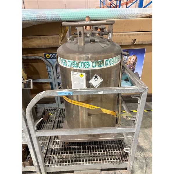 Messer Cryogenic Liquid Oxygen Storage Tank (Industrial Dewar Vessel)