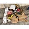 Image 2 : Pallet of Misc - Fire Extinguishers, Gas Can, Shampoo, Work Light, Etc.