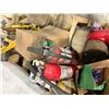 Image 4 : Pallet of Misc - Fire Extinguishers, Gas Can, Shampoo, Work Light, Etc.