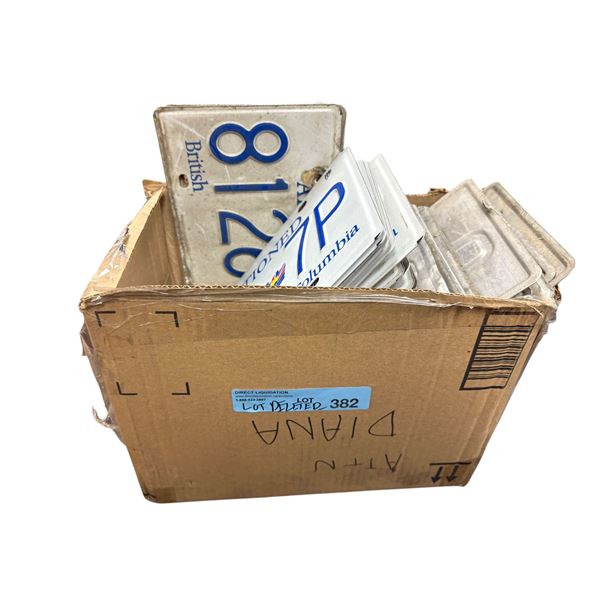 Group of Various BC License Plates