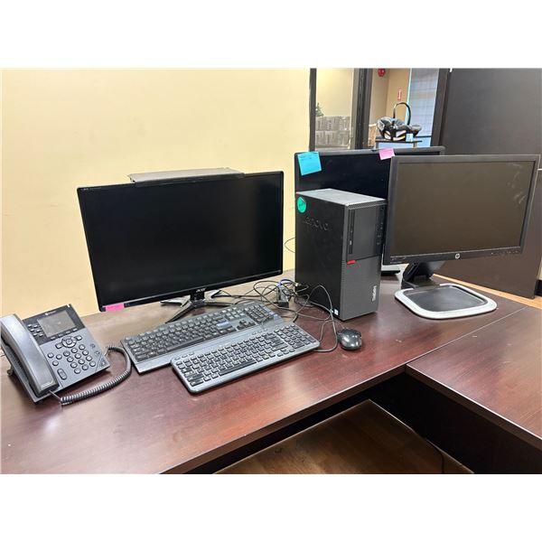 Group of Electronics - HP Monitor, Dell Monitor, Acer Monitor, ThinkCentre PC, Office Phone, Etc.