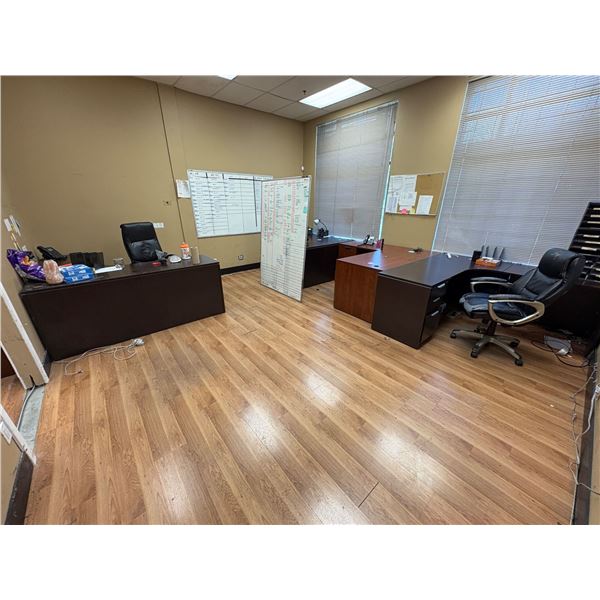 Room Lot of Everything - Office Chairs, Desks, Phones, Salt Lamp, Etc.
