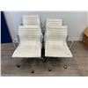 Image 2 : Group of 4 White Office Chairs