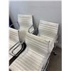 Image 3 : Group of 4 White Office Chairs