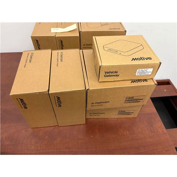 Group of 4 Motive AI Dash Cans + Motive Vehicle Gateway