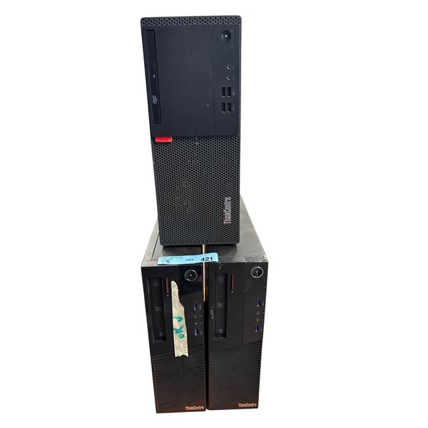 Group of 2 ThinkCentre PC's
