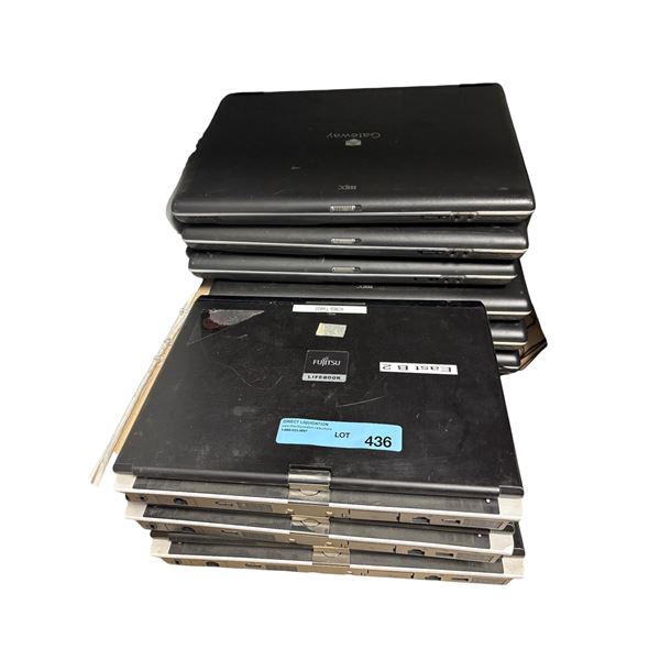 Group of Various Laptops - Gateway & Fujitsu