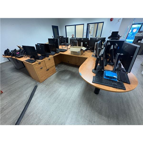 Large Group of Office Desks