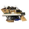 Image 1 : Large Group of Various Electronics - Cables, Speaker, Phone Charger, Ethernet Cables, Etc.