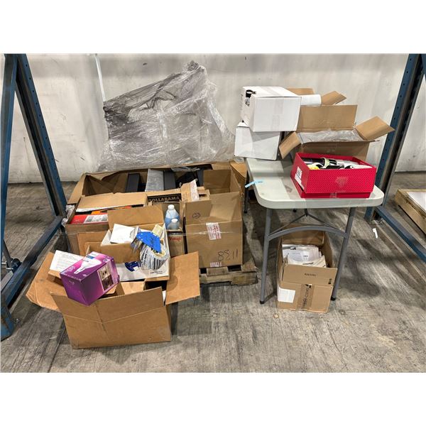 Group of Misc - Philips Light, Tap Guns, Various Stickers, Gloves, Windex, Etc.