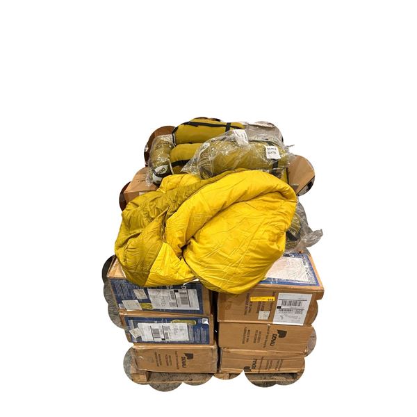 Pallet of Costco Returns Denali 30F Hybrid Sleeping Bags