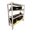 Image 1 : White Shelving Rack with castors(Approx. 80in W x 23.6in D x 82in H Rack Only)