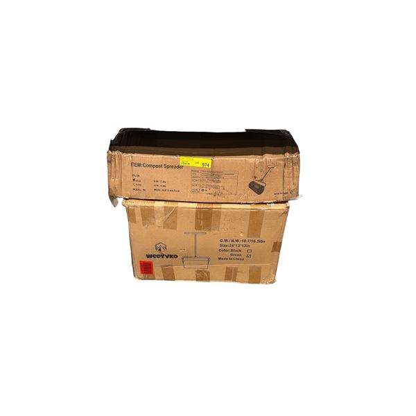 Group of Misc - 2x Compost Spreader & Lawn Roller