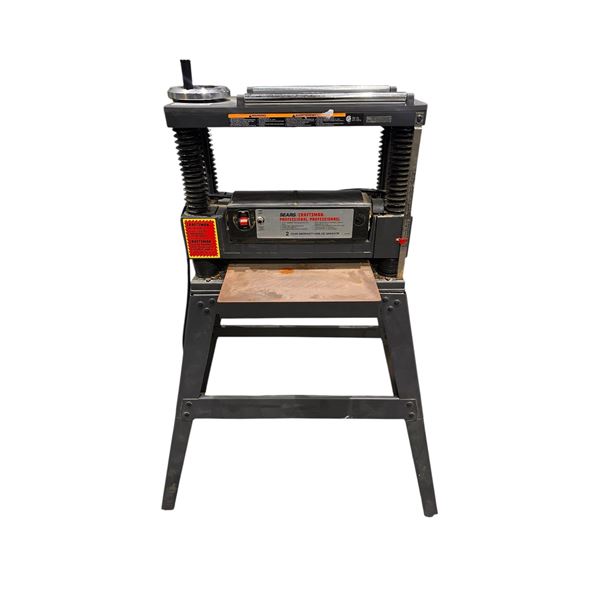 Heavy-Duty Wood Planer on Stand