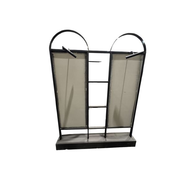 2 Decorative Display Panels with Picture Lights