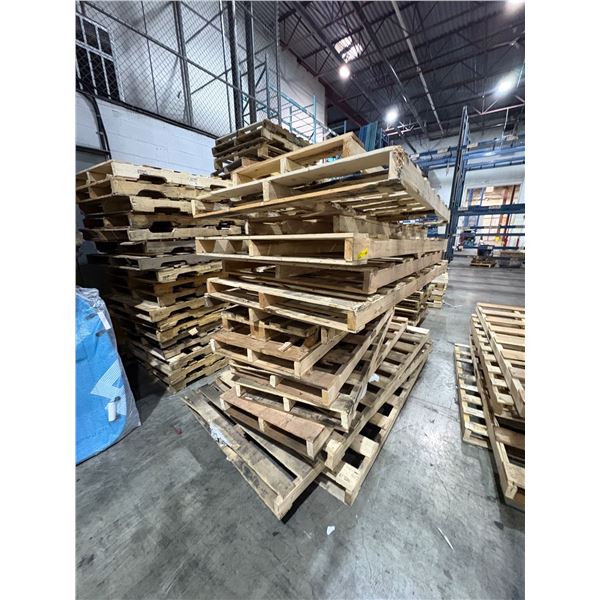Large Group of Pallets Various Sizes - 30x72, 44x66, 30x88, Etc