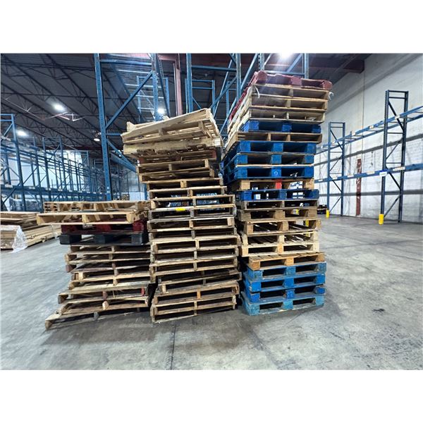 Large lot of assorted pallets