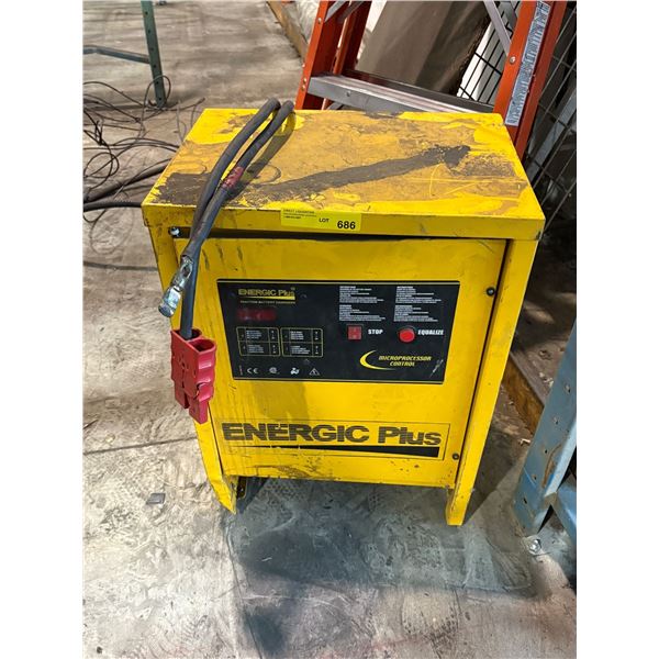 Energic Plus Battery Charger (bidder needs to disconnect electrical for removal)