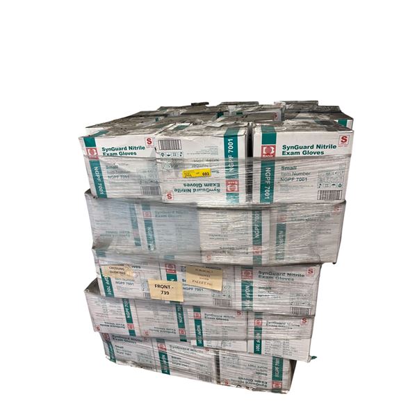 Pallet of Basic Synguard Nitrile examination gloves - size small