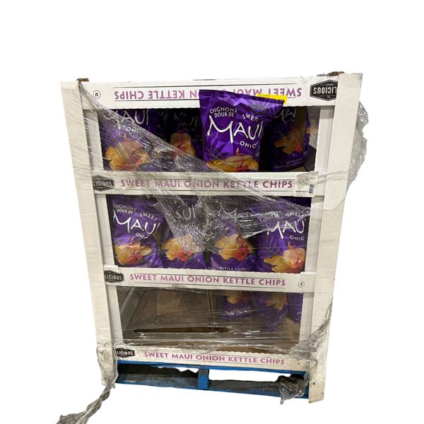 Pallet of Maui Sweet Onion Kettle Chips - BB 2025 MR 10