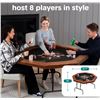 Image 2 : BNIB - Serenelife Poker Table - hosts 8 players (new in box)