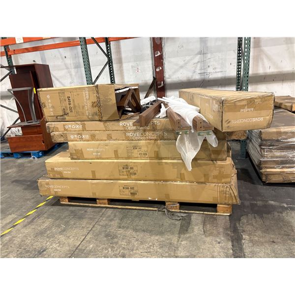 Pallet of assorted Rove Concepts furniture parts