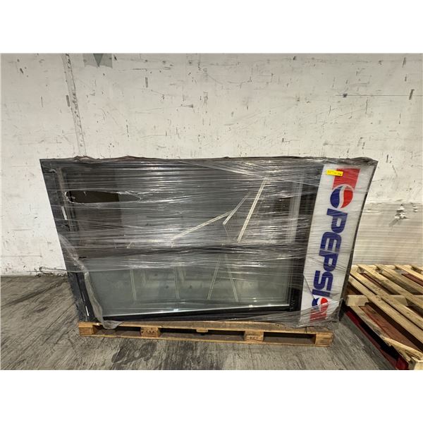 Pepsi 2 glass door refrigerator (not tested)