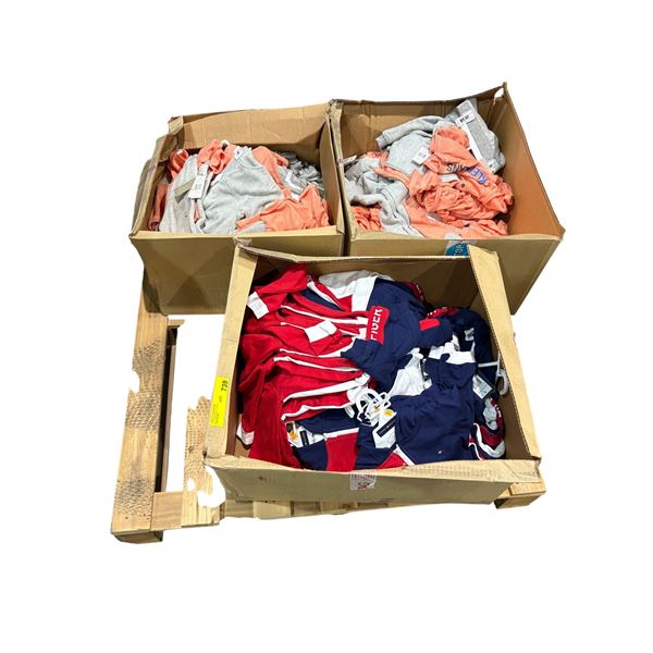 3 boxes of Calvin Klein & Tommy Hilfiger kids clothing - new