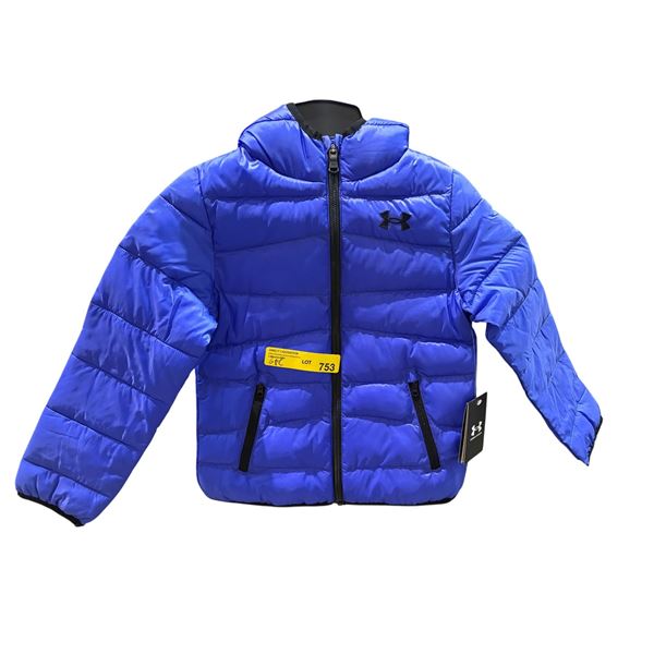 6pc new Under Armour blue kids winter jackets - assorted sizes
