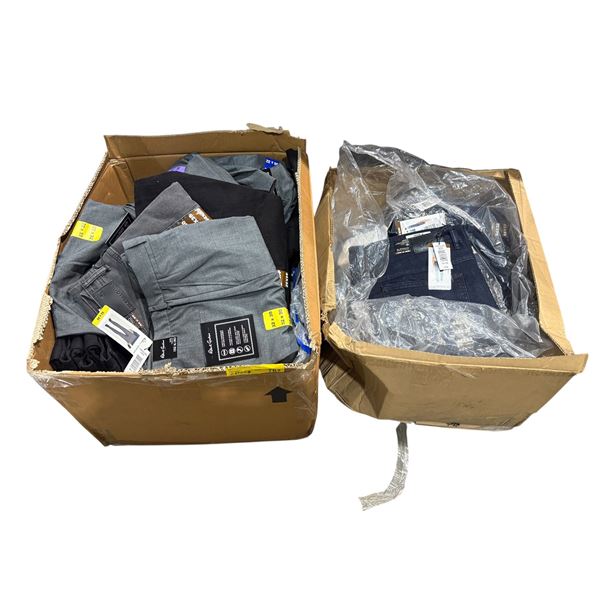 2 large boxes of assorted jeans - new with tags