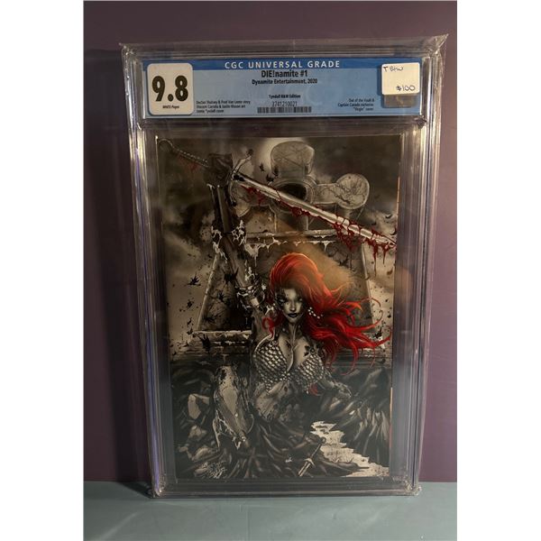 DIE!namite #1 CGC 9.8 Tyndall B&W Edition Dynamite 2020 JeeHyung Lee Art