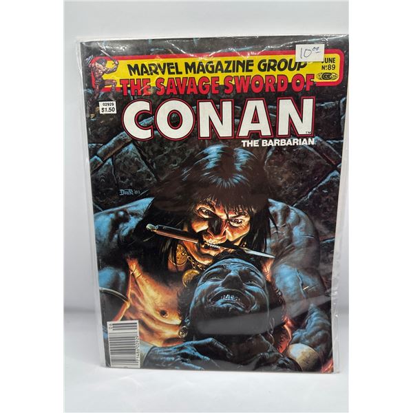 Savage Sword of Conan #89 (Marvel Magazine, June 1983) Joe Jusko Cover