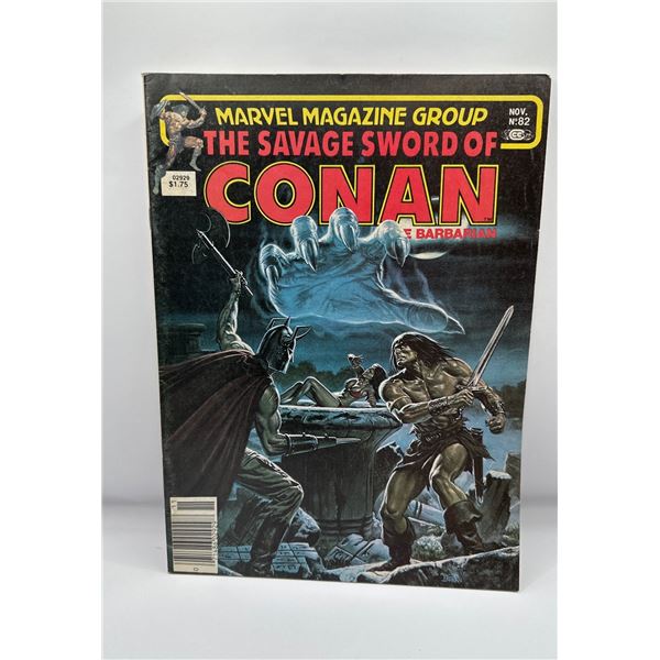 Savage Sword of Conan #82 Magazine (Marvel, Nov 1982) Bob Larkin Cover