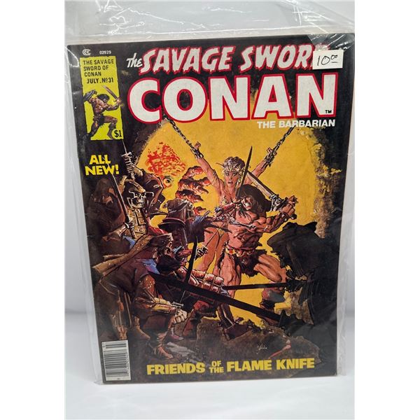 Savage Sword of Conan #31 (Jul 1978, Marvel) Friends of The Flame Knife