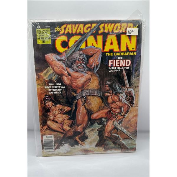 Savage Sword of Conan #28 (Marvel, 1978) Fiend in the Haunted Caverns