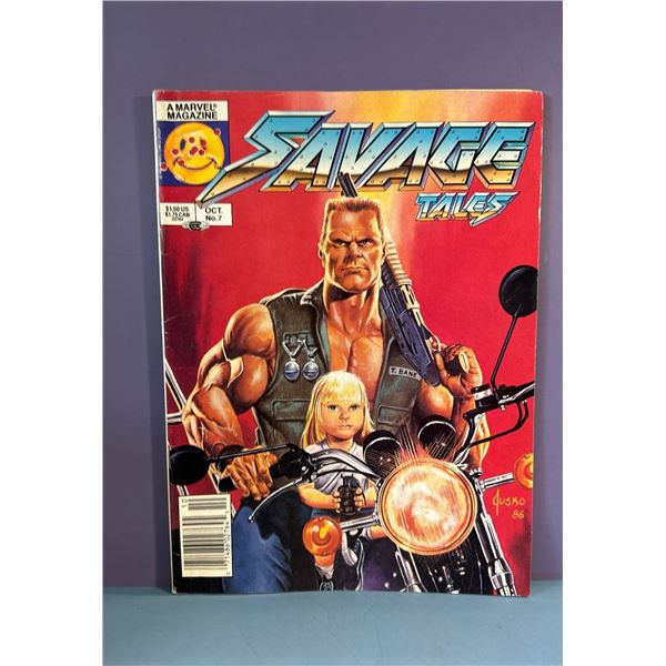 Savage Tales Vol. 2 #7 Marvel Magazine (Oct 1986) Joe Jusko Cover