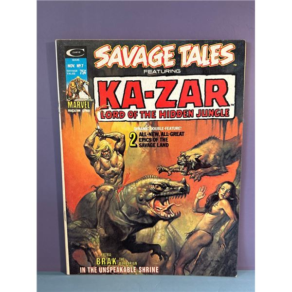 Savage Tales #7 (Marvel, 1974) Ka-Zar Lord of the Hidden Jungle, Boris Vallejo