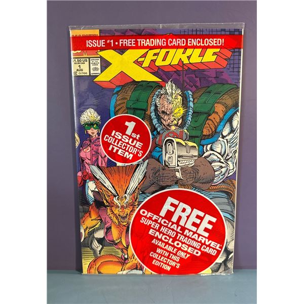 X-Force #1 (Marvel, 1991) 1st Issue Collector's Item w/ Trading Card