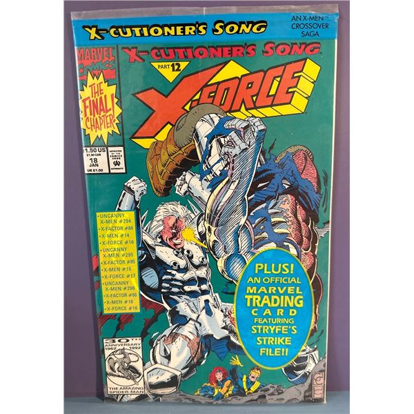 X-Force #18 (Marvel, 1993) X-Cutioner's Song Pt 12 with Stryfe Card