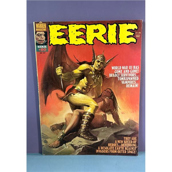 Eerie Magazine #80 (Jan 1977, Warren) Horror Sci-Fi, Ken Kelly Cover