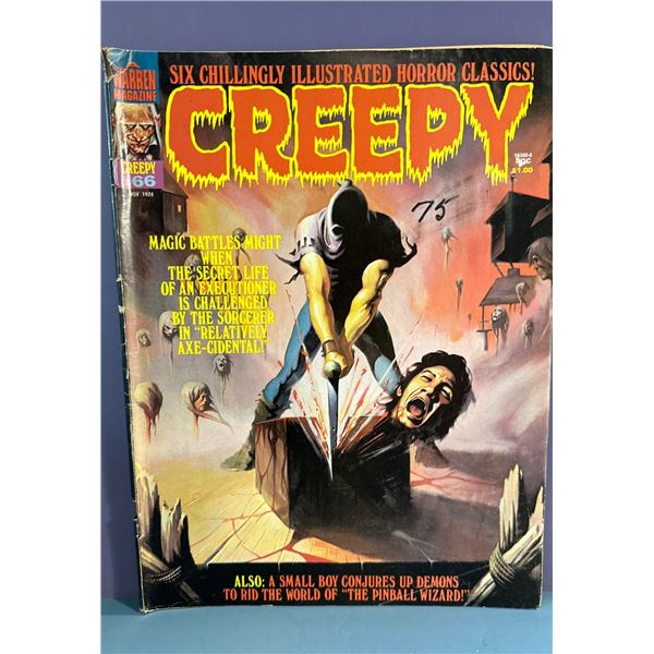 Creepy Magazine #66 Nov 1974 Warren Publishing Horror, Ken Kelly Cover