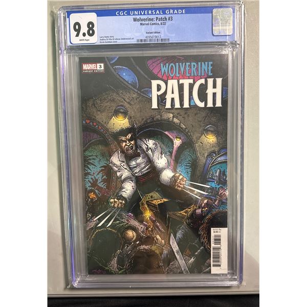 Wolverine: Patch #3 (Marvel, 2022) CGC 9.8 NM/MT Kevin Eastman Variant