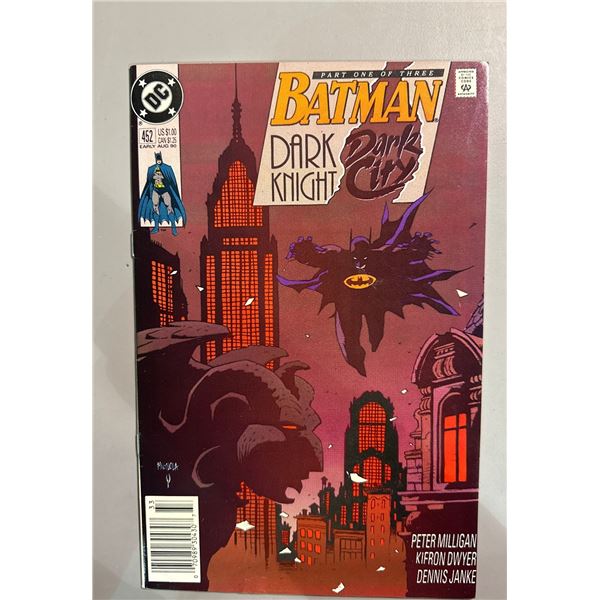 Batman #452 (1990) DC Comics - Dark Knight, Dark City Pt 1 Mignola Cover
