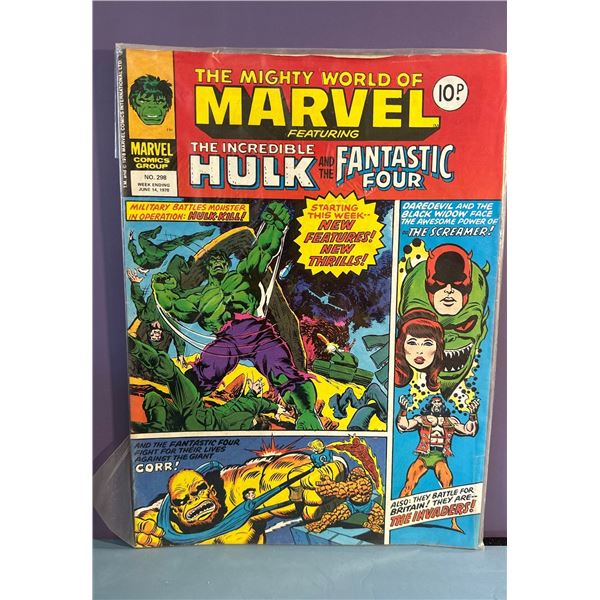 The Mighty World of Marvel #298 Hulk & Fantastic Four (Marvel UK, 1978)