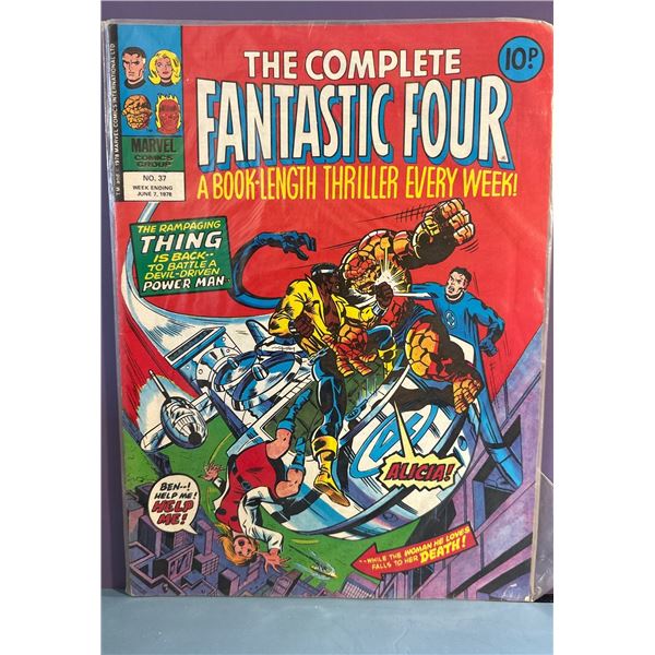 The Complete Fantastic Four #37 (Marvel UK, 1978) Thing vs Power Man