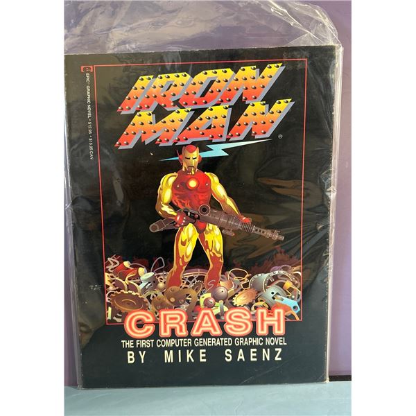 Iron Man: Crash Graphic Novel (1988) by Mike Saenz - 1st Computer-Generated