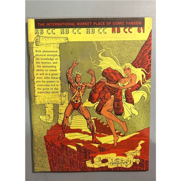 Rocket's Blast Comicollector #61 Fanzine (1968) RBCC Amazing-Man Cover