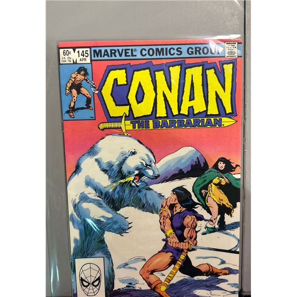 Conan the Barbarian #145 (Marvel Comics, Apr 1983) Polar Bear Cover