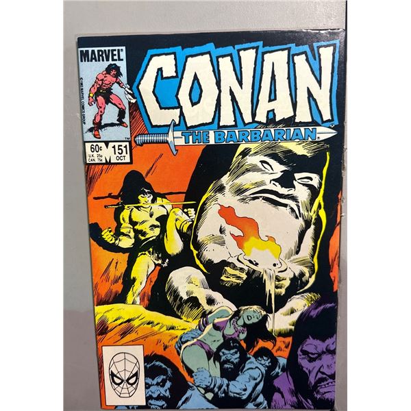 Conan the Barbarian #151 (Marvel, 1983) John Buscema Art, BurgerTime Ad
